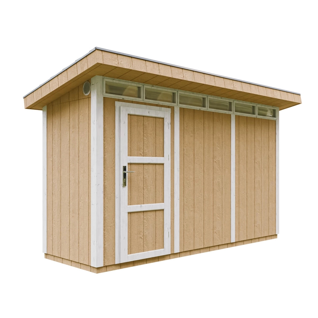 Casetta da Giardino di QUALIT? PREMIUM 4,3m?²-L161xW411cm - TIMBELA M902-HARVEST HONEY