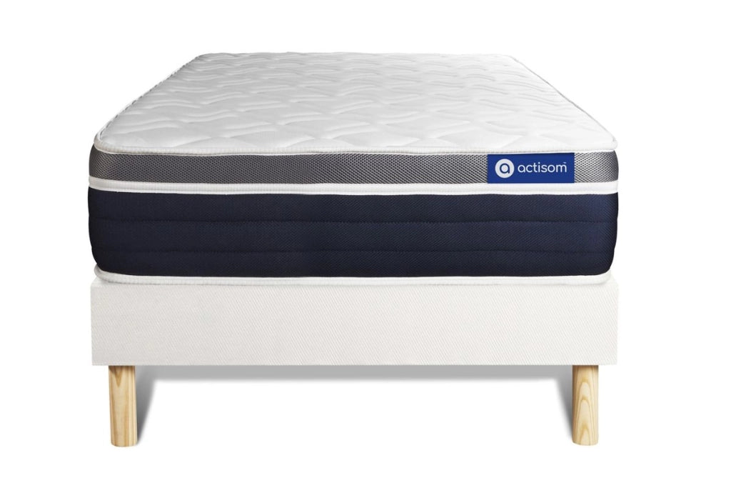 Kit rete e materasso matrimoniale Actilatex confort 80x190cm - Spessore : 26cm - Lattice e memory foam - Moderatamente rigido