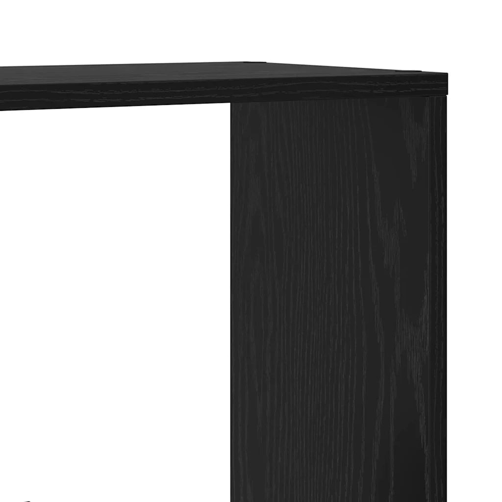 Armadio per Libri 8 livelli 60 x 20 x 120,5 cm Rovere Nero 869254