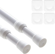 Maniglia per tende senza perforazione - Asta telescopica retrattile 40-70 cm per porte e finestre - 2 pezzi