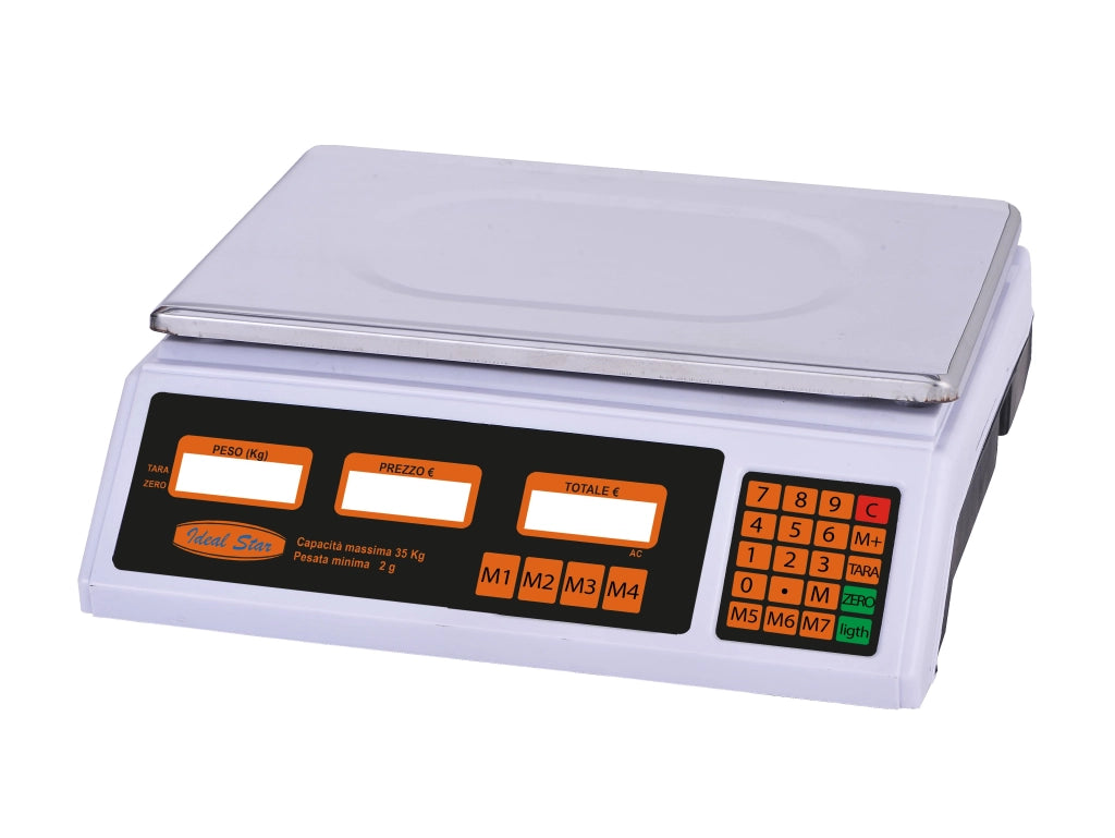 BILANCIA DIGITALE IDEAL STAR 34x23 cm - Portata 35 kg - IDEAL STAR