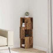 Mobile angolare Legno vecchio 25,5x25x80cm Legno multistrato