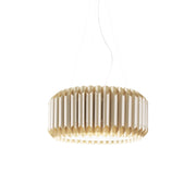 Sospensione Moderna Louise Polilux ® New Gold E Metallo Cromo 1 Luce E27 D60Cm