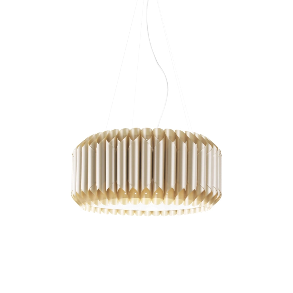Sospensione Moderna Louise Polilux ® New Gold E Metallo Cromo 1 Luce E27 D60Cm