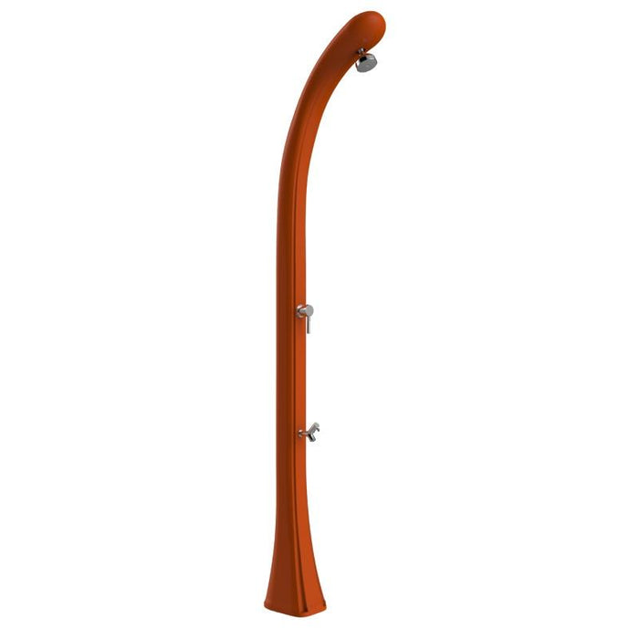 Doccia Solare In Polietilene Happy One Con Lavapiedi Colore Arancione Cv-F120/2009