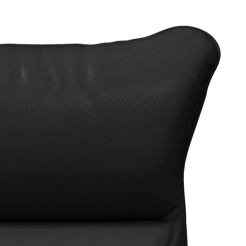Poltrona | Sedia Relax Nero 69 x 74 x 93 cm Pelle Artificiale