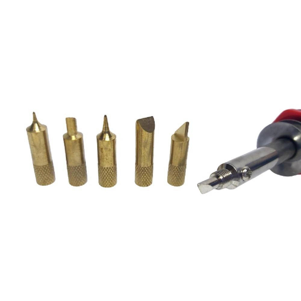 Trade Shop - Incisore Elettrico 30 W Incisione Scritte Legno Sughero Saldatore 5 Punte Stilo -