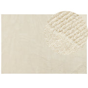 Tappeto in lana con motivi astratti a pelo basso beige 160 x 230 cm soggiorno camera da letto