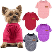 Set di 4 cappotti per cani, per cani piccoli, cappotti in lana per cani da est, caldi, soffici, comodi, abbigliamento per cuccioli per cani piccoli e medi e gatti.