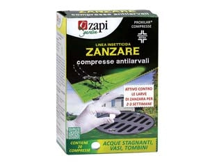 LARVICIDA PYRIPROXYFEN 20 COMPRESSE DA GR.2- - astuccio gr.40 - 2 pezzi ZAPI