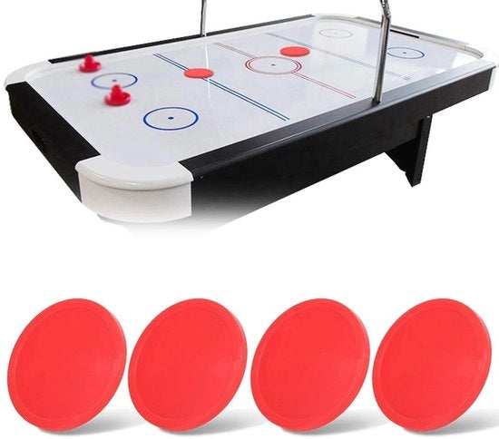 Palline Hockey Slijdbare Rosse - 3-Set - Leggere - Duraturevoli - Adatte per Camere da Gioco - Sostituti Perfetti - Dischi Hockey aeree