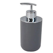 Trade Shop - Dispenser Porta Sapone Liquido Grigio Silver Per Ricambio Accessori Bagno 79892 -