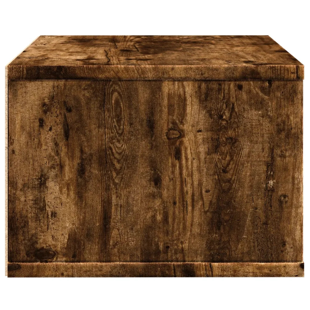Supporto Stampante Rovere Fumo 40x32x22,5 cm Legno Multistrato