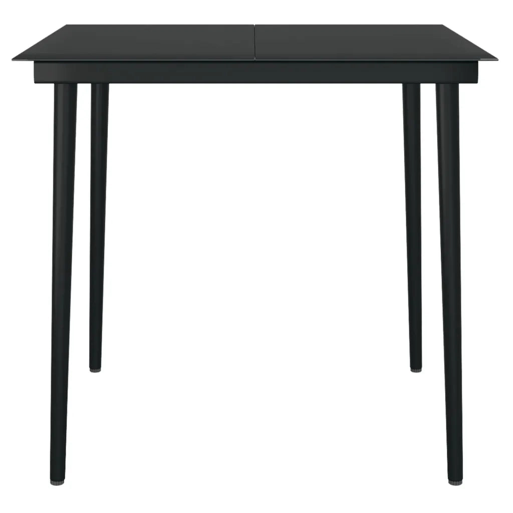Set da Pranzo da Giardino 5 pz Nero 3099620