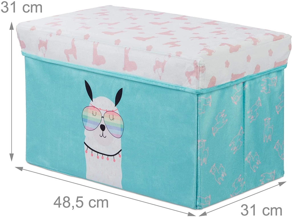 Sgabello per bambini con cassapanca per giocattoli con motivo blu 13_0002521_2