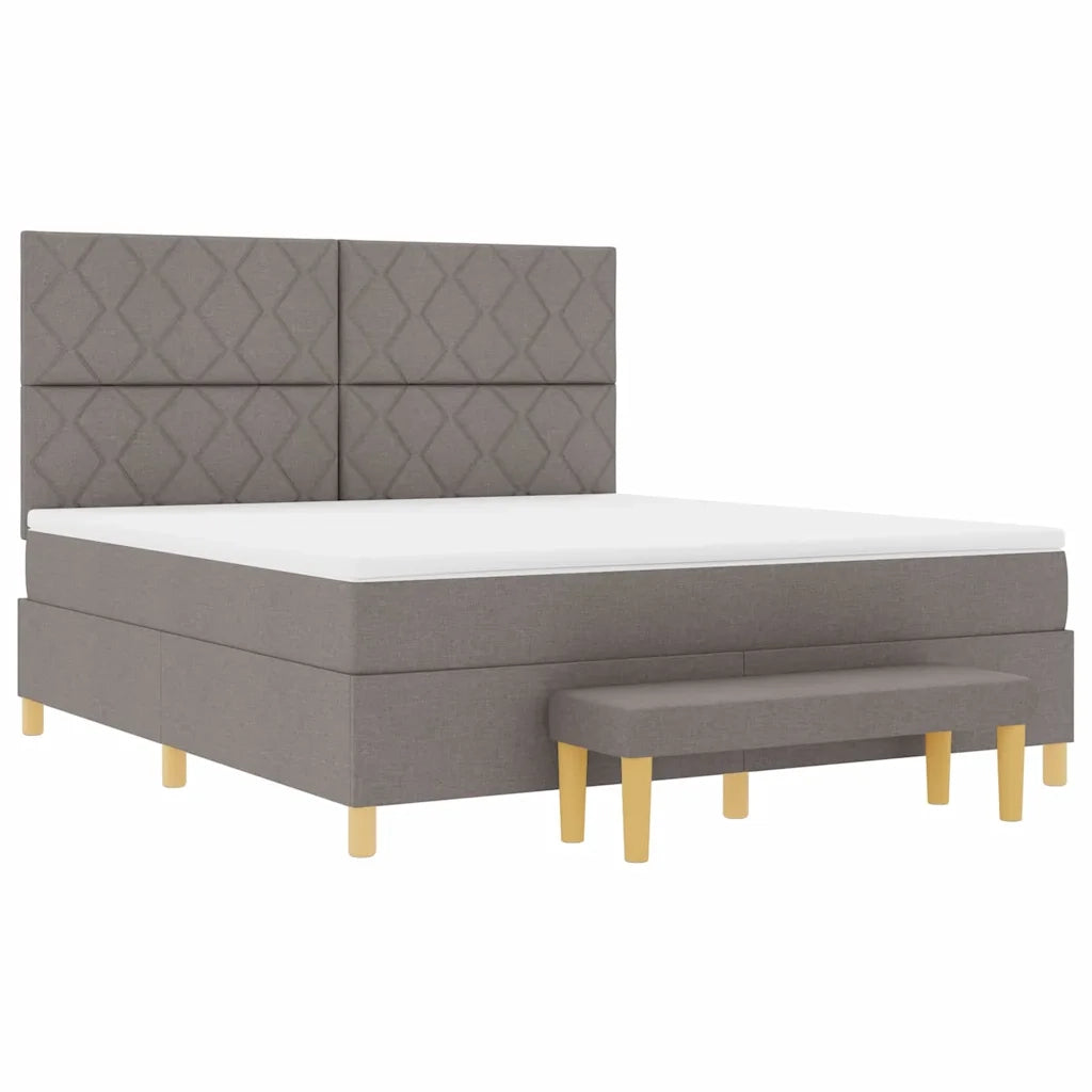 Letto a molle con testiera Talpa 180 x 200 cm Tessuto 3344398