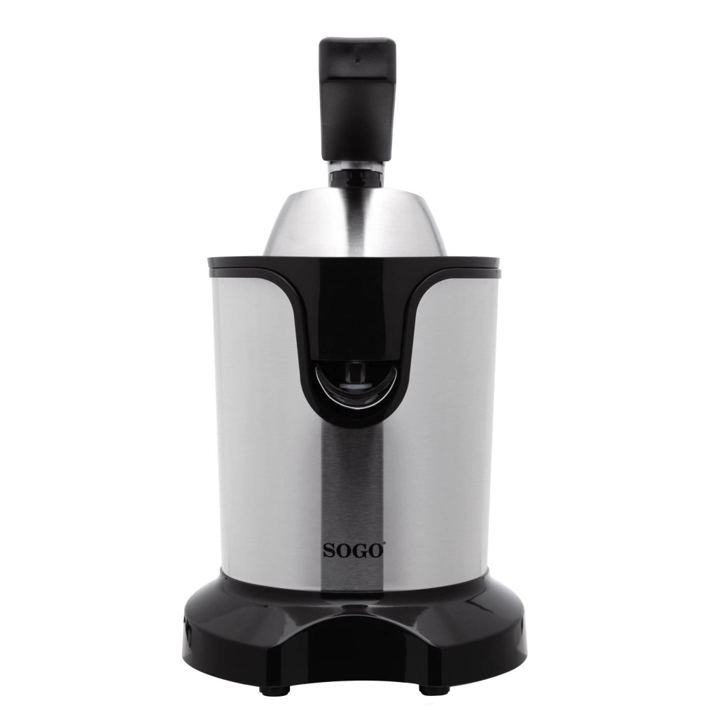 Spremiagrumi elettrico con leva, 2 coni acciaio inox, capacità 0,55L, rotazione 100rpm 600W - SOGO