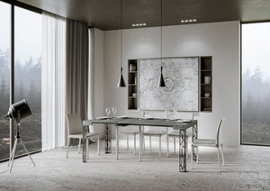 Consolle Allungabile 90-196x40x77 cm in Nobilitato Grigio