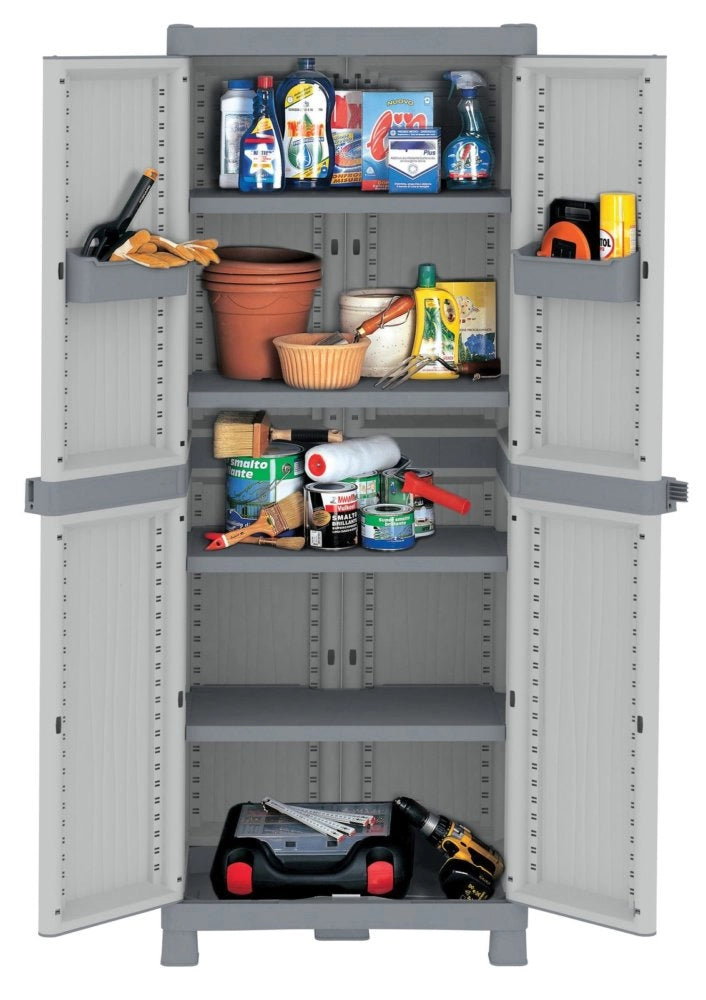 1pz armadio terry wave 2ante cm 70x44x181h quattro ripiani 2700uw cod:ferx.9303