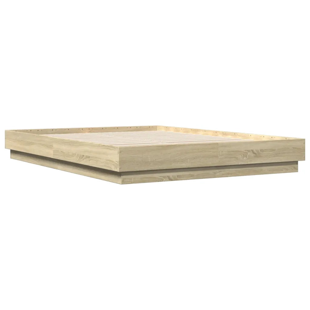 Giroletto-Struttura Letto Rovere Sonoma 140x200 cm in Legno Multistrato 162352