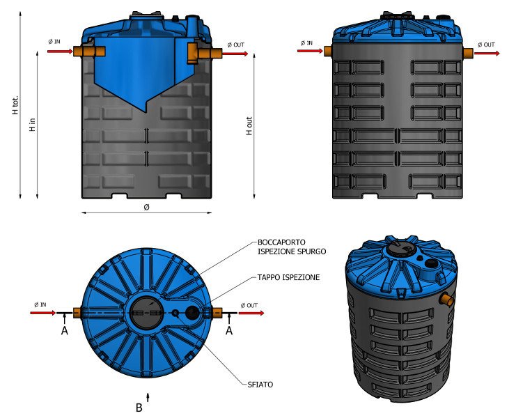 Vasca biologica imhoff 12 - 12a. e. s2