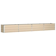 Fioriera | Cassetta per fiori | Vaso Avorio 385 x 50 x 45 cm Acciaio zincato