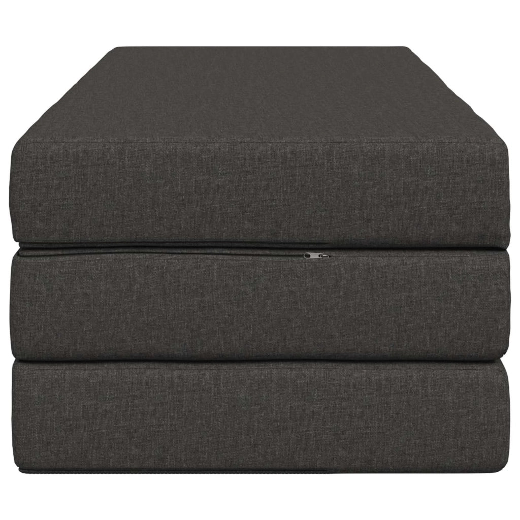 Divano Letto Pieghevole 120 x 67 x 45 cm Grigio Scuro 900209