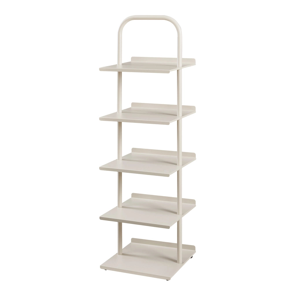Scaffale Portascarpe Poytya Scarpiera a 5 Livelli 119 x 34 x 32 cm - Color Champagne [en.casa]