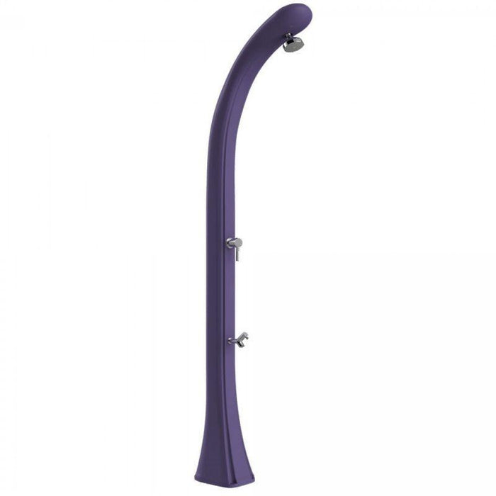 Doccia Solare In Polietilene Happy One Con Lavapiedi Colore Viola Cv-F120/4005