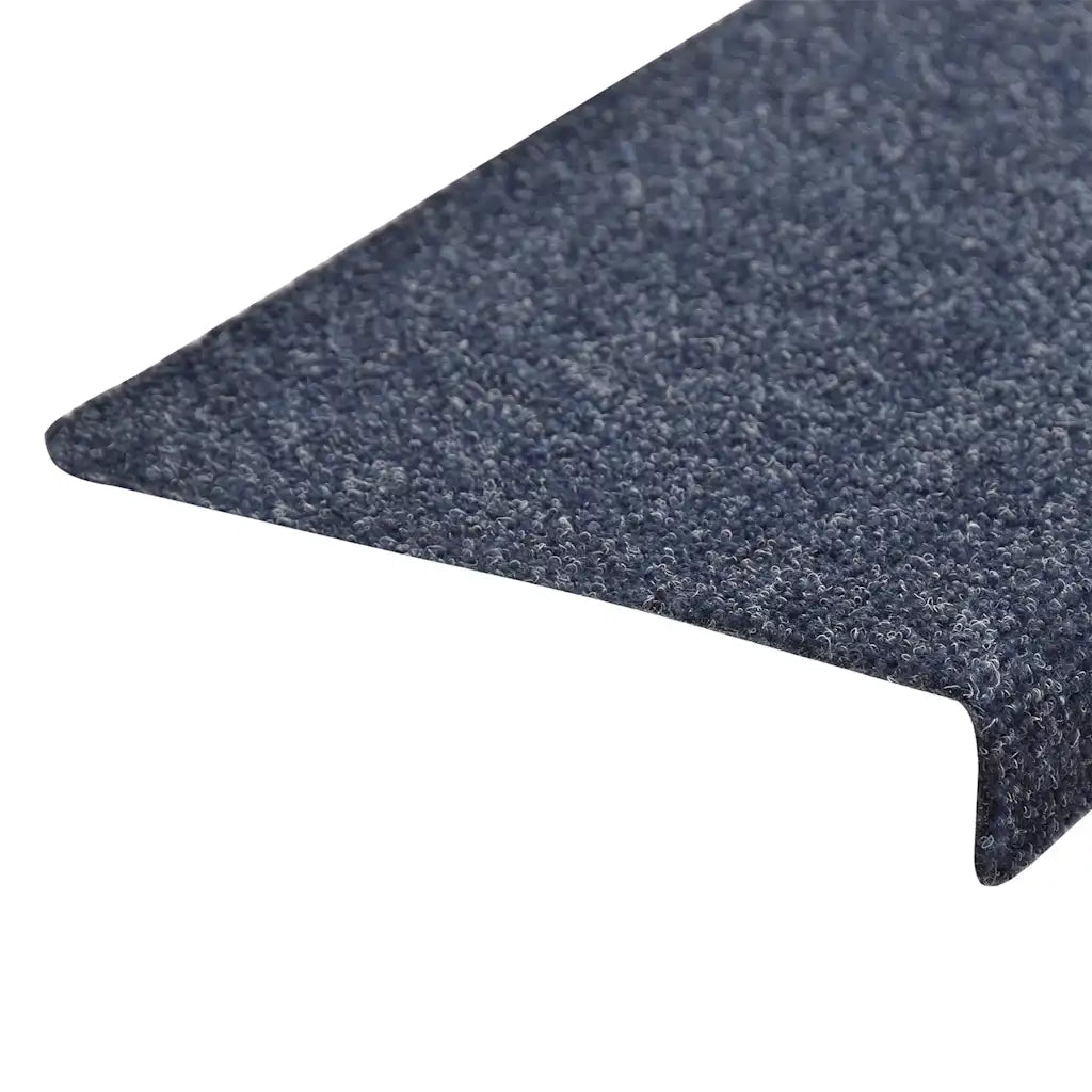 Tappetini per scale autoadesivi 30 pz | Gradini per Scale 65x21x4 cm blu bordo rettangolare