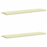 Cuscini per Panchina a 2 Pezzi SOEST 2 pz 100% Poliestere Crema 949173