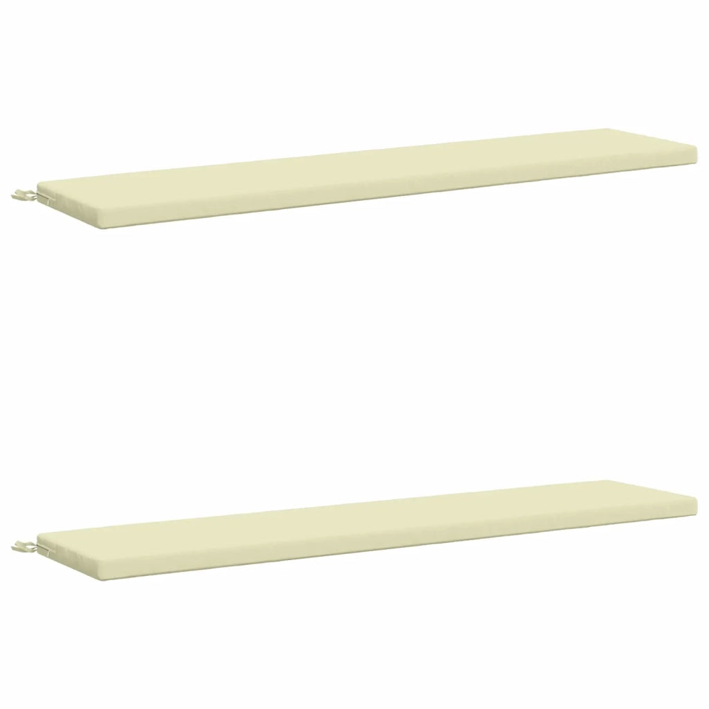 Cuscini per Panchina a 2 Pezzi SOEST 2 pz 100% Poliestere Crema 949173