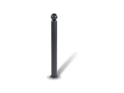 Dissuasore Pantheon Giochipark acciaio zincato Ø60 Ø80mm sfera decorativa grigio - Senza anelli - 60 mm