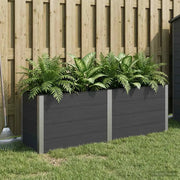 Letto rialzato da giardino Nero 200 x 50 x 91 cm 42038985