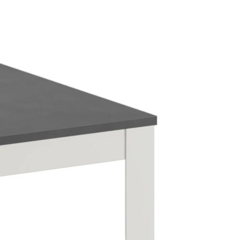 Tavolo da pranzo allungabile effetto cemento grigio Moon 130-290x80 cm fino a 12 posti Made in Italy | Duzzle