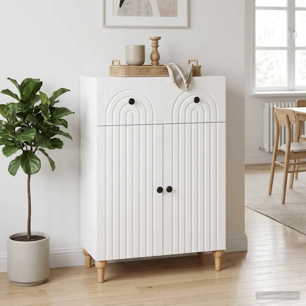 Credenza Bianco 66 x 34,5 x 90 cm Legno ingegnerizzato 894175