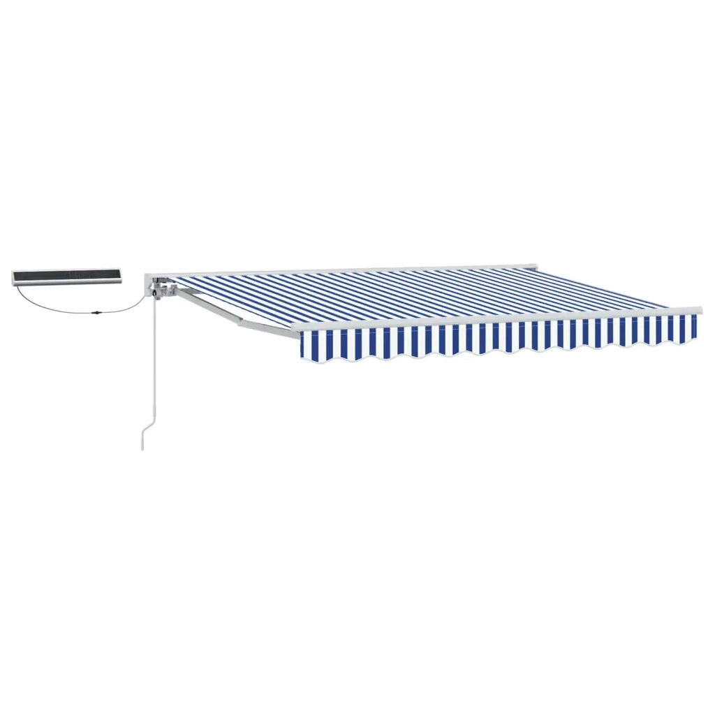 Tettuccio Elettrico Retrattile Blu e Bianco 3 x 2,5 m 3421769