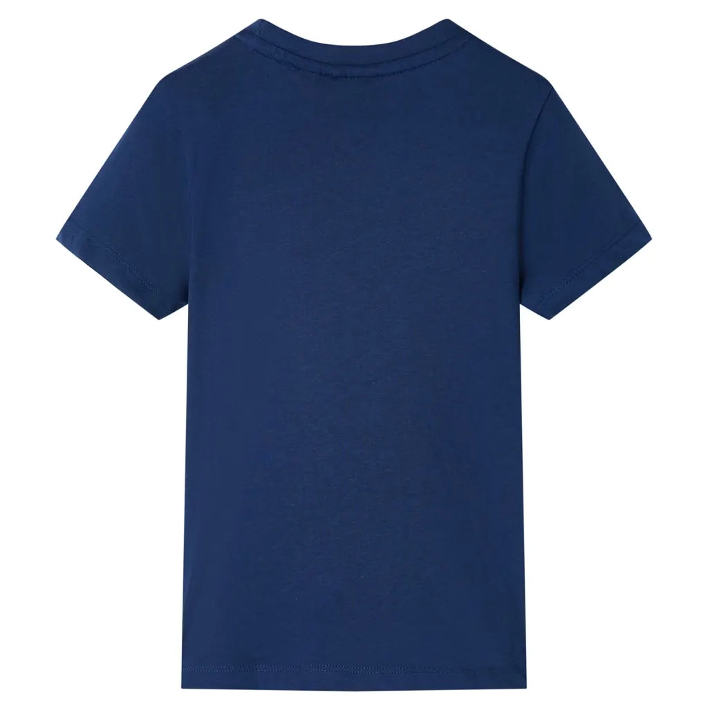 Maglietta da Bambino a Maniche Corte Blu Scuro 128