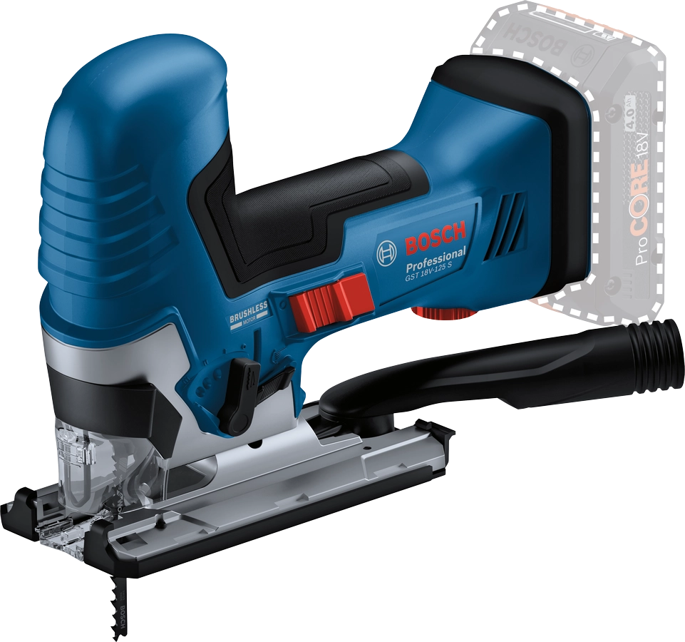 Bosch GST  18V‑125 S Seghetto Alternativo 18 V Bruhshless, regolatore, naked
