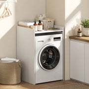 Mobile lavatrice bagno con vano inferiore e piano d’appoggio, 64 x 60 x 97,5 cm, bianco
