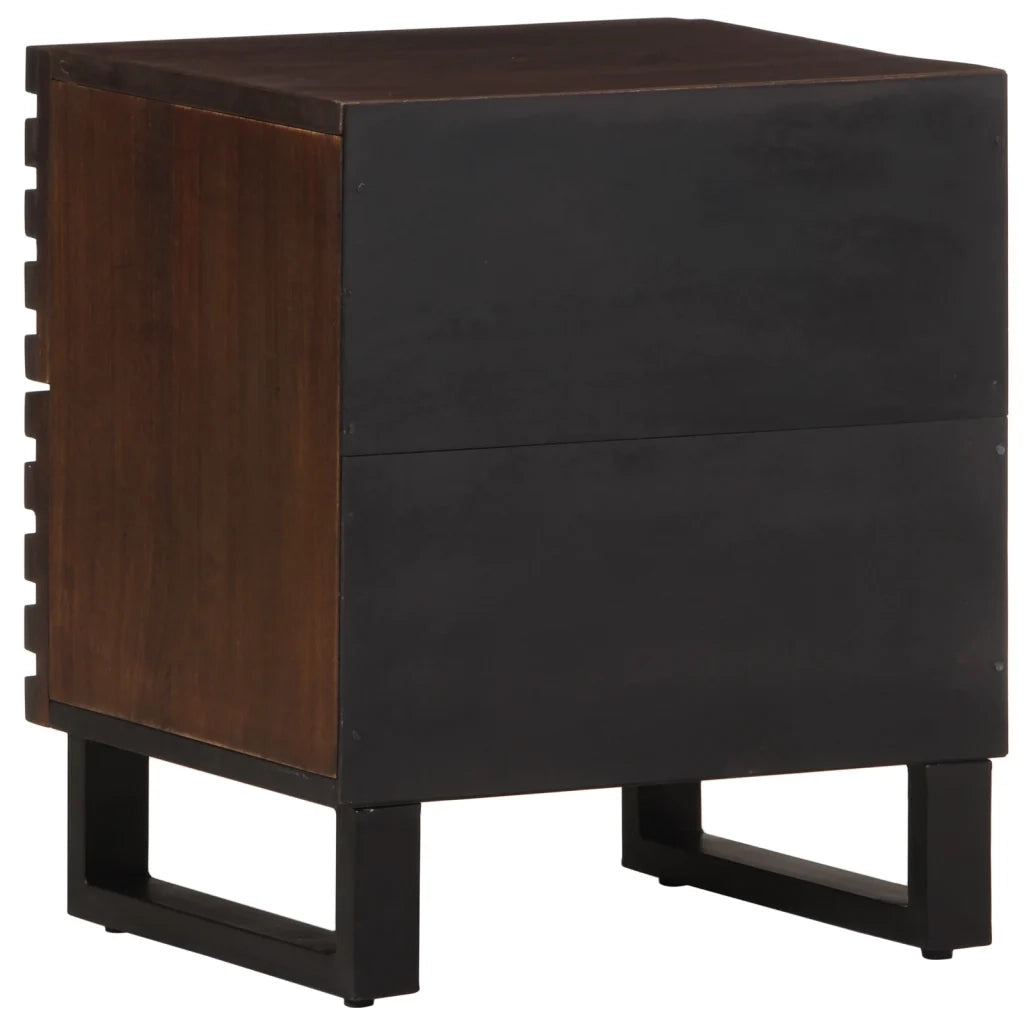 Comodino 40x34x46 cm in Legno Massello di Mango 377430