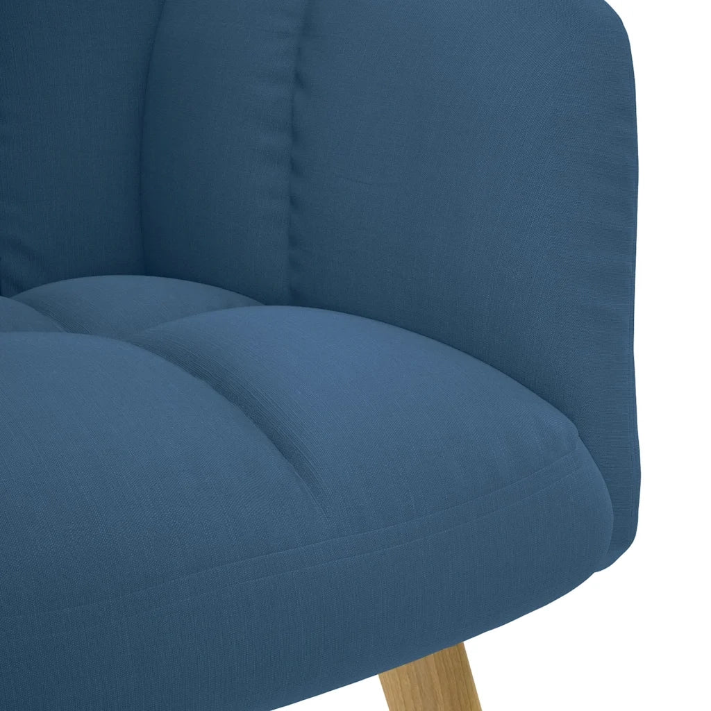 vidaXL Sedia Relax Blu in Tessuto