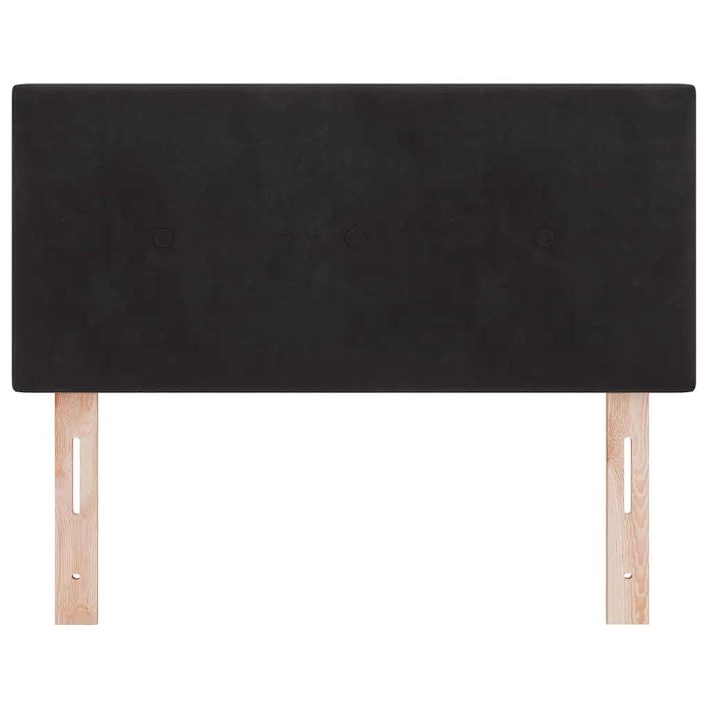 Testiera | Testata Nero 90 cm Velluto