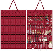 Set di 2 Orecchini Display con 150 pezzi di velluto - Organizzatore di gioielli - Raccoglitore di orecchini - Display di orecchini - Dimensioni 57 x 35 cm
