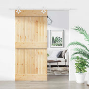 Porta scorrevole Naturale e Bianco 90 x 210 cm