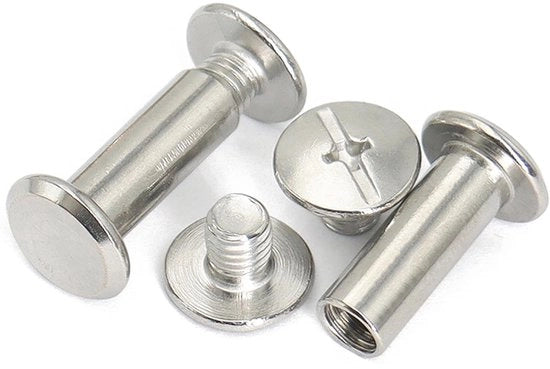 60 Set di Viti M2 x 4 mm in Acciaio Inossidabile - Viti a Tappo - Viti a Busto - Tazze Decorative