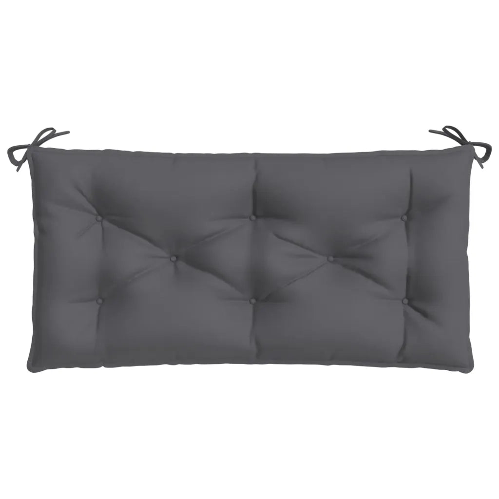 Cuscino per Panca Antracite 110x50x7 cm in Tessuto Oxford 316454