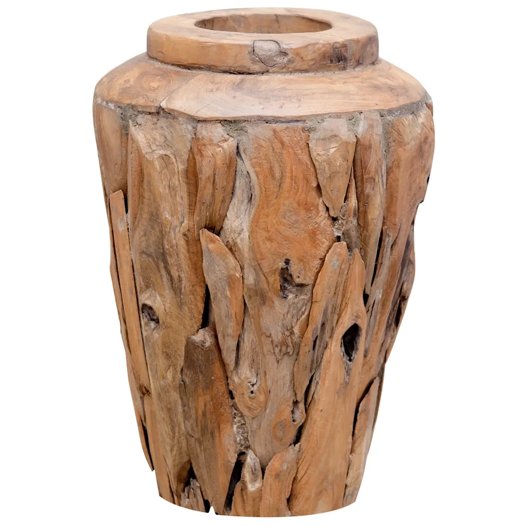 Vaso Decorativo-Fioriera 40x60 cm in Legno Massello di Teak