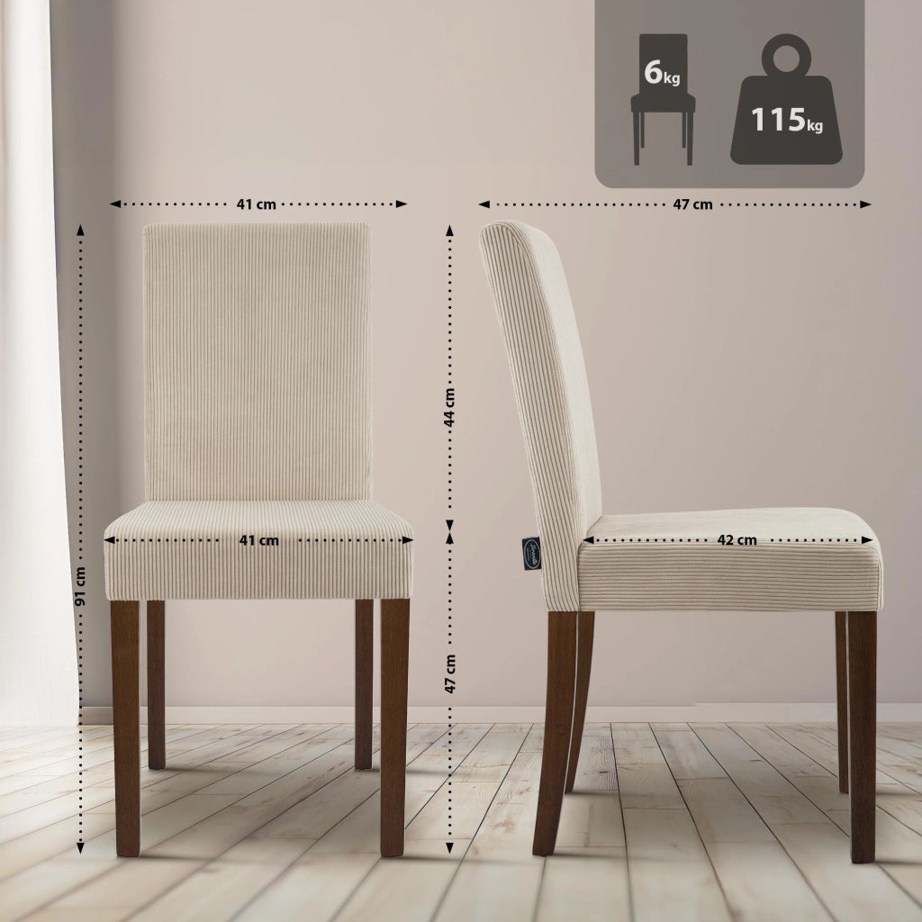 Esszimmerstuhl Ina Cord antik dunkel