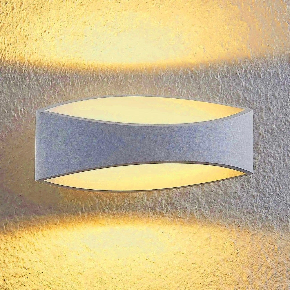 Trade Shop - Applique Lampada Da Parete Luce Led Moderna 12 Watt Luce 4000k 6500k 3000k E59-b - -bianco Caldo      -